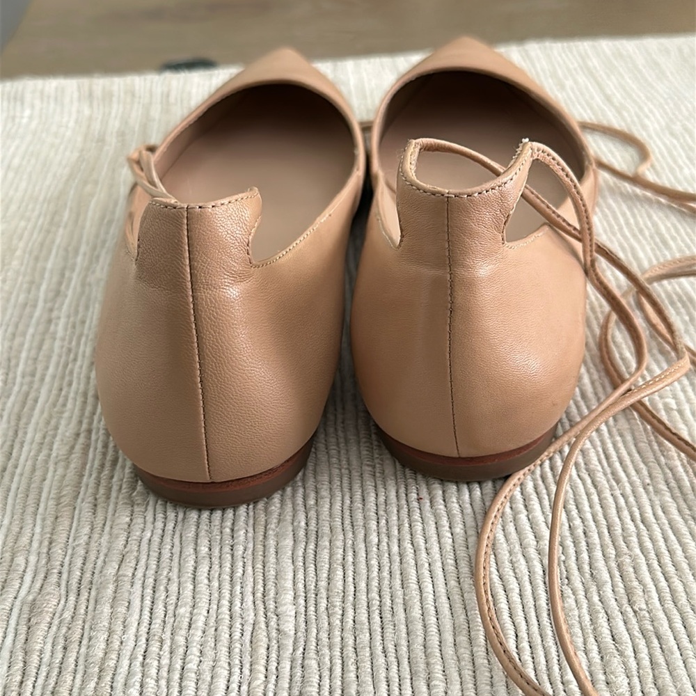 Loeffler Randall Penelope nude tassel tie flats 8 - Picture 6 of 11